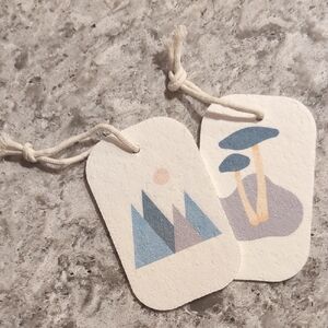 Pop Up Cellulose Sponges with Mountain and Mushroom Design